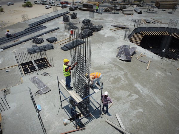 Mechanical contractors on a major commercial project
